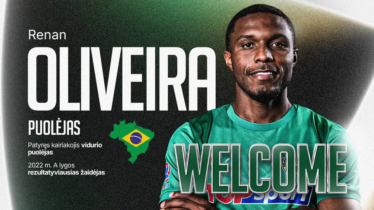 FK „Kauno Žalgirio“ klube – puolėjas iš Brazilijos