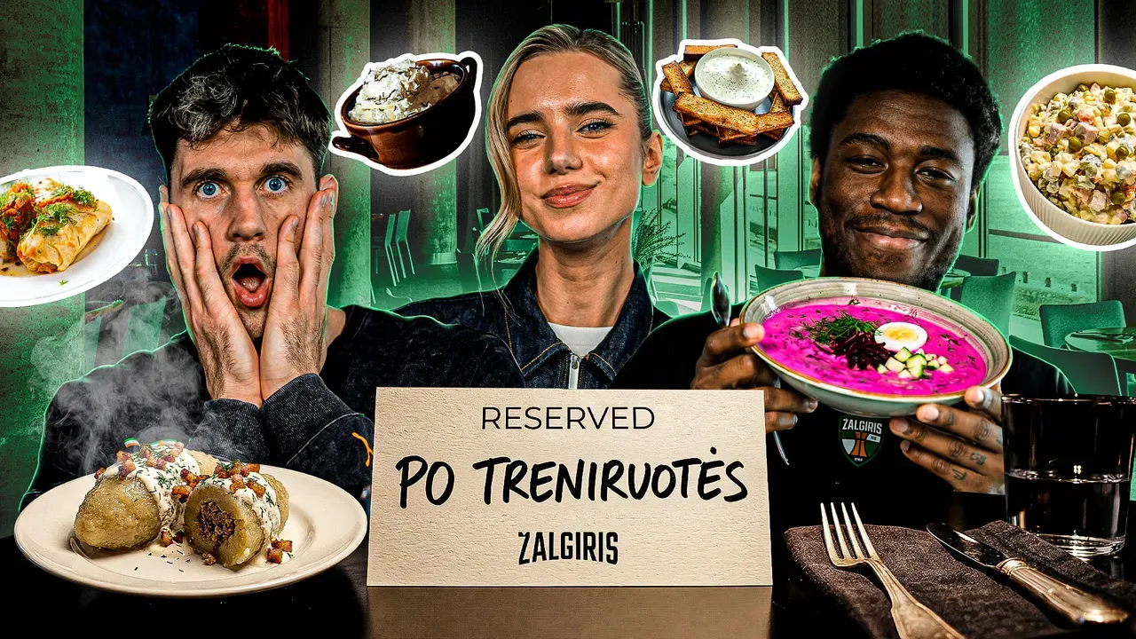 Sleva and Wright try Lithuanian dishes in “After Practice” episode lt